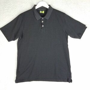 Tasc Performance Pique Polo Shirt Adult Large Black Bamboo Golf Travel Office